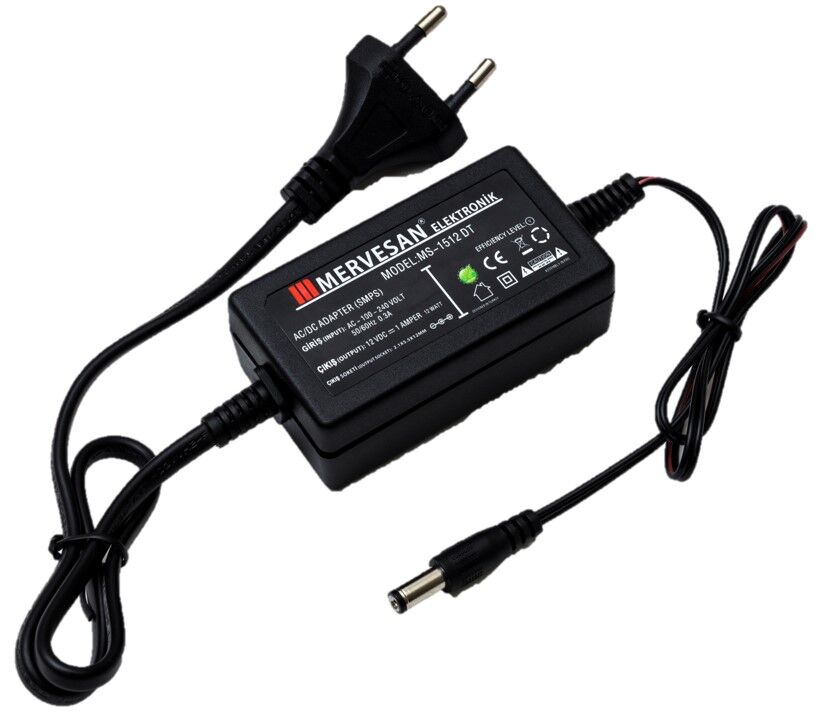 MERVESAN MT-1512DT 12V 1A MASAÜSTÜ ADAPTÖR
