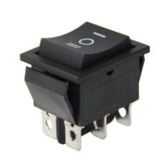IC-110 Geniş Işıksız Yaylı Anahtar MOM-OFF-MOM 6P
