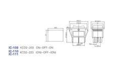 IC-111 Geniş Işıksız Anahtar OK Simgeli Yaylı 6P