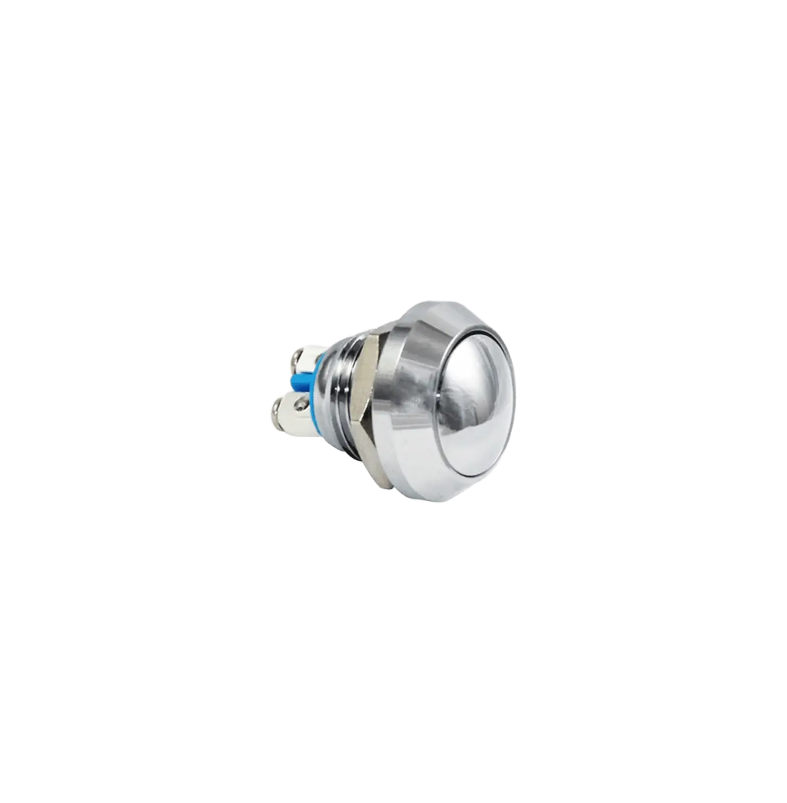 E81 12MM METAL IŞIKSIZ YAYLI BUTON - BOMBE - 1NO - IP67