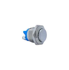 E40 16MM METAL IŞIKSIZ YAYLI BUTON - ÇIKIK KAFA - 1 NO - IP67