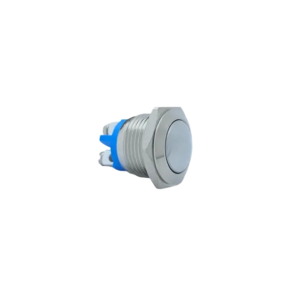 E40B 16MM METAL IŞIKSIZ YAYLI BUTON - BOMBE - 1 NO - IP67