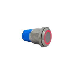 E34-1 16MM METAL BUTON YAYLI 12-24V IŞIKLI 1NO/1NC