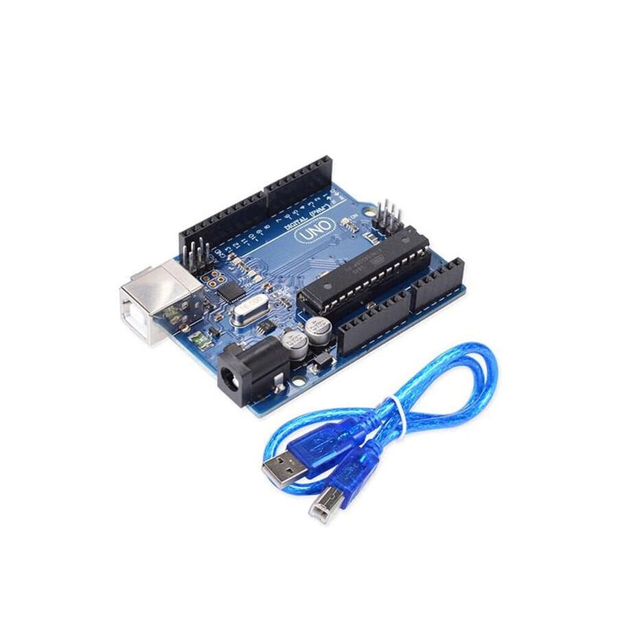 Arduino Uno R3 DIP Klon Geliştirme Kartı + USB Kablo (ATmega328P - CH340)