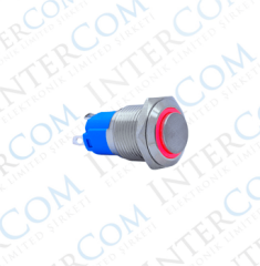 E19 16MM METAL BUTON KALICILI 12-24V IŞIKLI 1NO/1NC