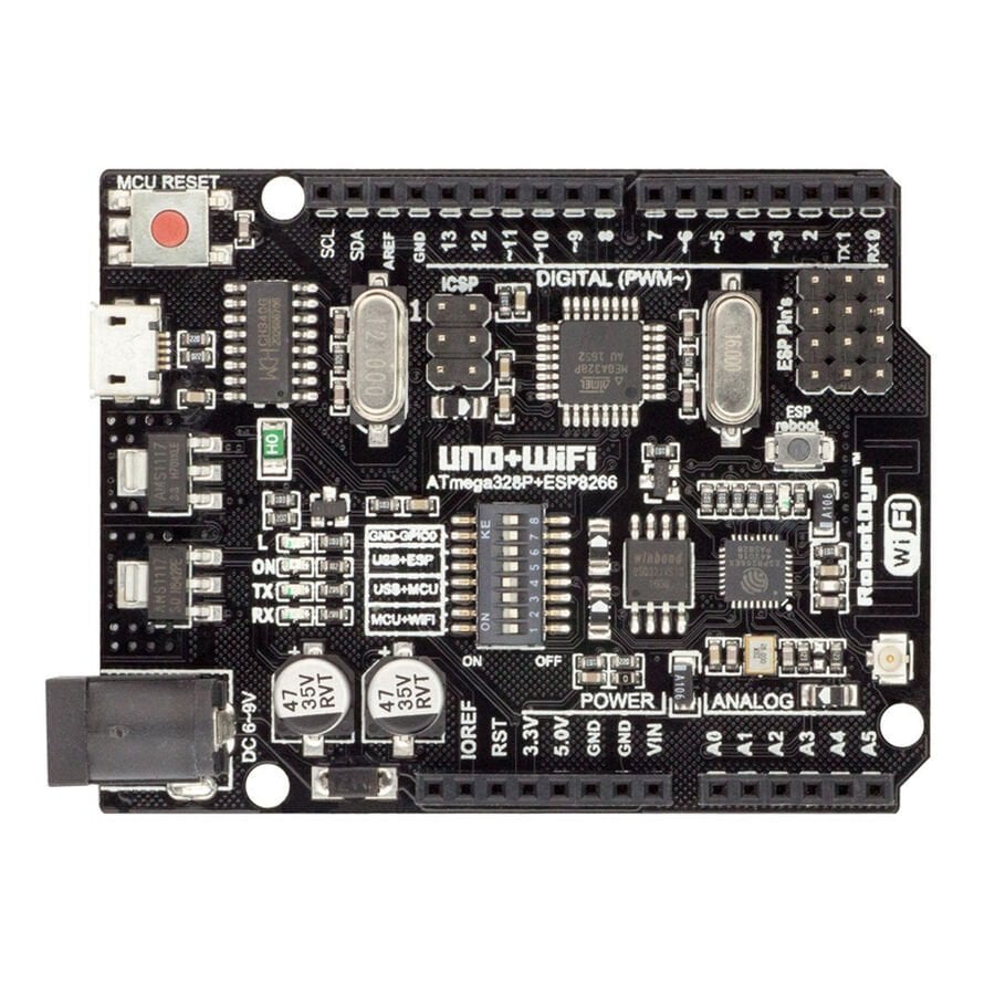 WiFi Tabanlı Arduino Uno Geliştirme Kartı – ESP8266 Entegreli CH340G Klon