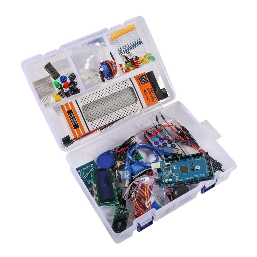 Arduino Mega Süper Başlangıç Seti (Klon MEGA2560 + Geniş Proje Malzeme Seti)