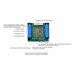 XH-M239 18650 Lithium Battery Kapasite Test Edici