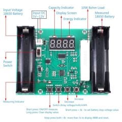 XH-M240 18650 Lithium Batarya Kapasite Test Edici