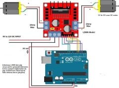 L298N Kırmızı Çift Motor Sürücü Kartı