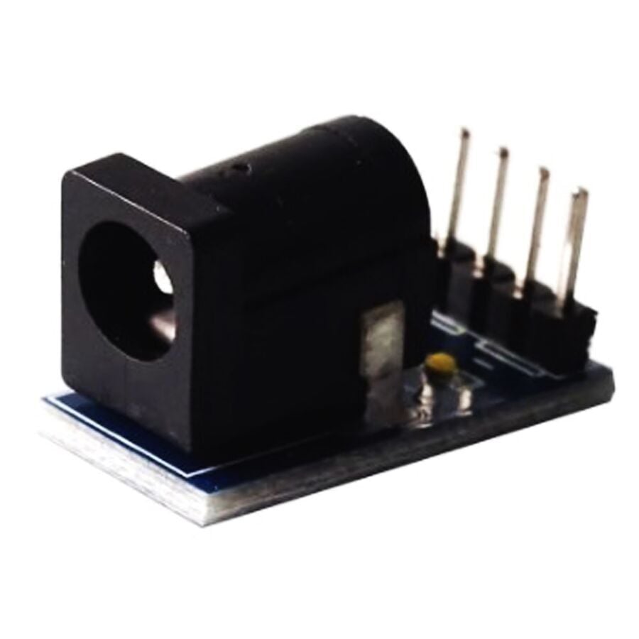 5.5mm x 2.1mm DC Güç Girişi Jak Soketi Modül Kartı – Siyah (DC-005)