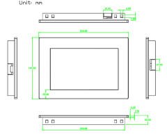 Nextion 7” Kapasitif Multi-Touch HMI LCD Ekran – 800x480 – 32MB – Korumalı Kasa