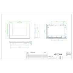Nextion 4.3” R Serisi HMI Rezistif Dokunmatik TFT LCD Ekran – 480x272 – 16MB – Muhafaza Kasalı
