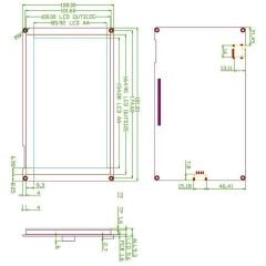 Nextion 7” R Serisi HMI Rezistif Dokunmatik TFT LCD Ekran – 800x480 – 32MB Hafıza
