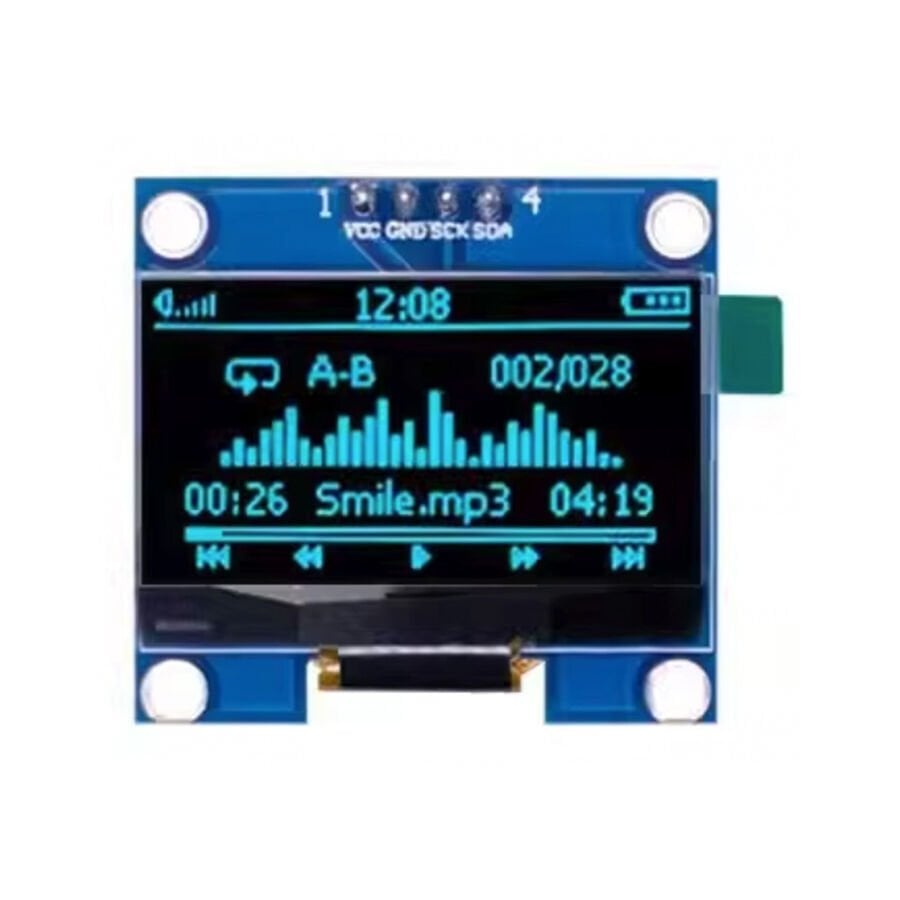 1.3'' 128x64 OLED Grafik LCD Ekran Modülü – SSD1306 – I2C – Mavi
