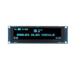 3.12 İnç 256x64 OLED Ekran Modülü - SSD1322 - Paralel/SPI - Mavi
