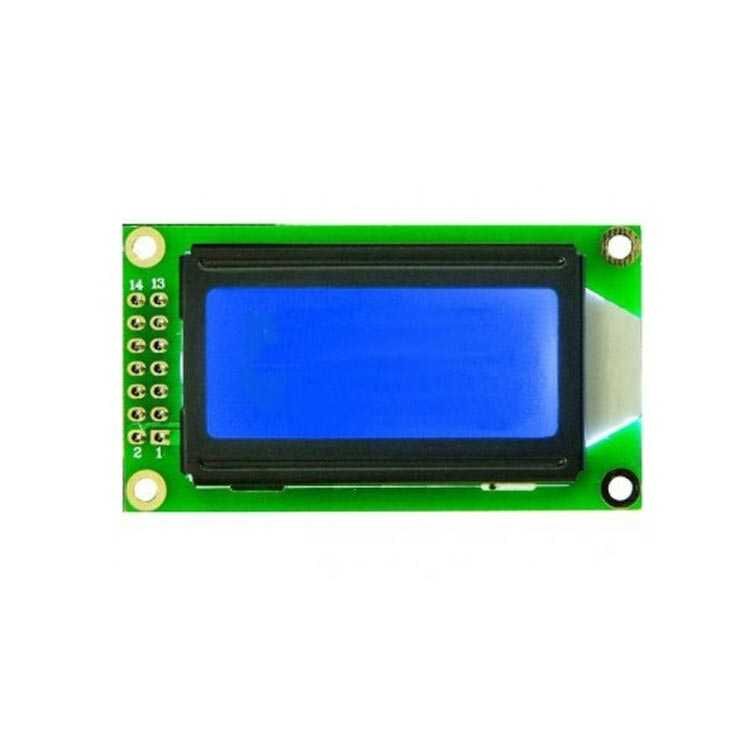 2x8 LCD Ekran Modülü – TC802C-10 – Mavi Arka Işık