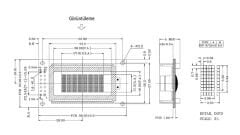 2x8 LCD Ekran Modülü – TC802C-10 – Mavi Arka Işık