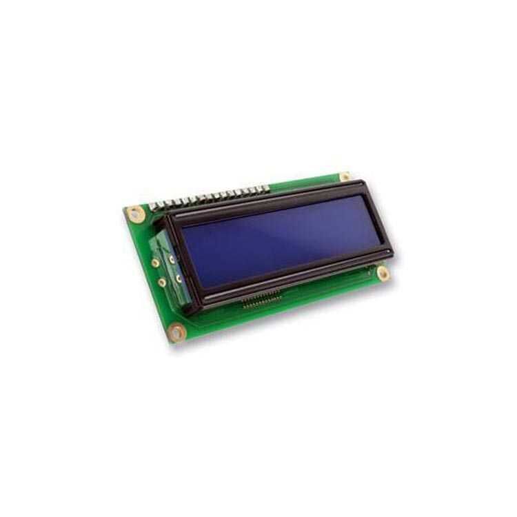 2x16 LCD Ekran – Qapass – Mavi Arka Işık, Beyaz Karakter, Sol Üst Pinli