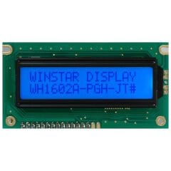 2x16 Karakter LCD Ekran – WH1602A-TMI-ET#020 – Mavi Arka Işık, Beyaz Karakter