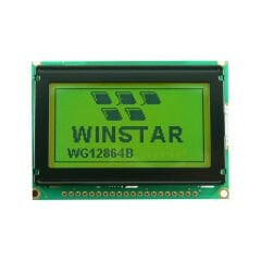 WG12864B-YYH-V#N – 128x64 Grafik LCD Ekran (Yeşil Arka Işıklı)