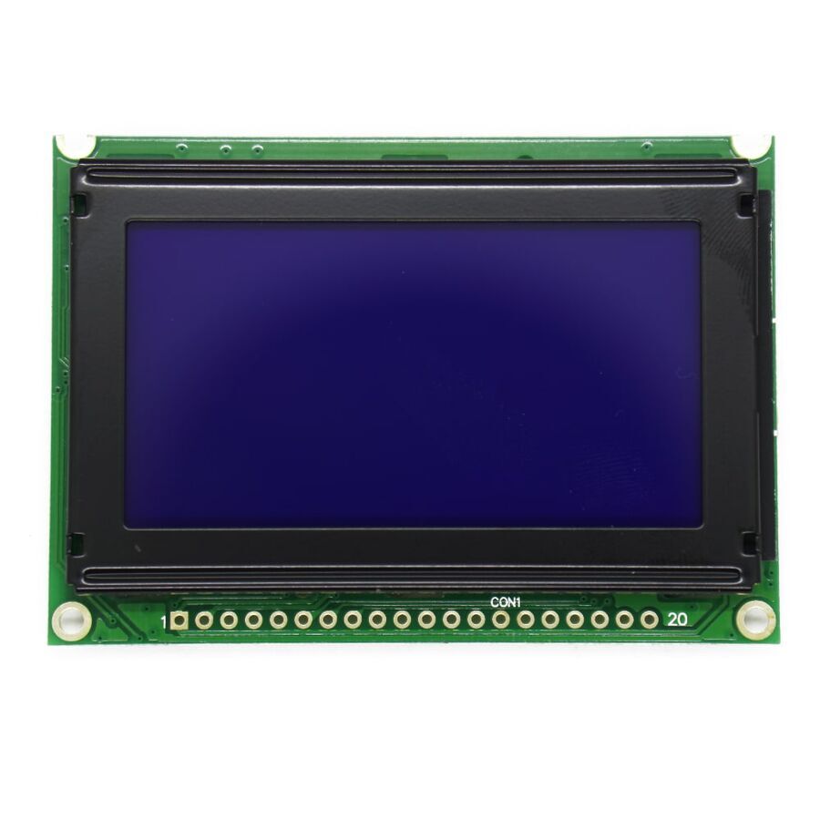 WG12864B-TMI-V#N – 128x64 Grafik LCD Ekran (Mavi Arka Işıklı)