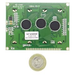 WG12864A-YYH-V#N – 128x64 Grafik LCD Ekran (Yeşil Arka Işıklı)