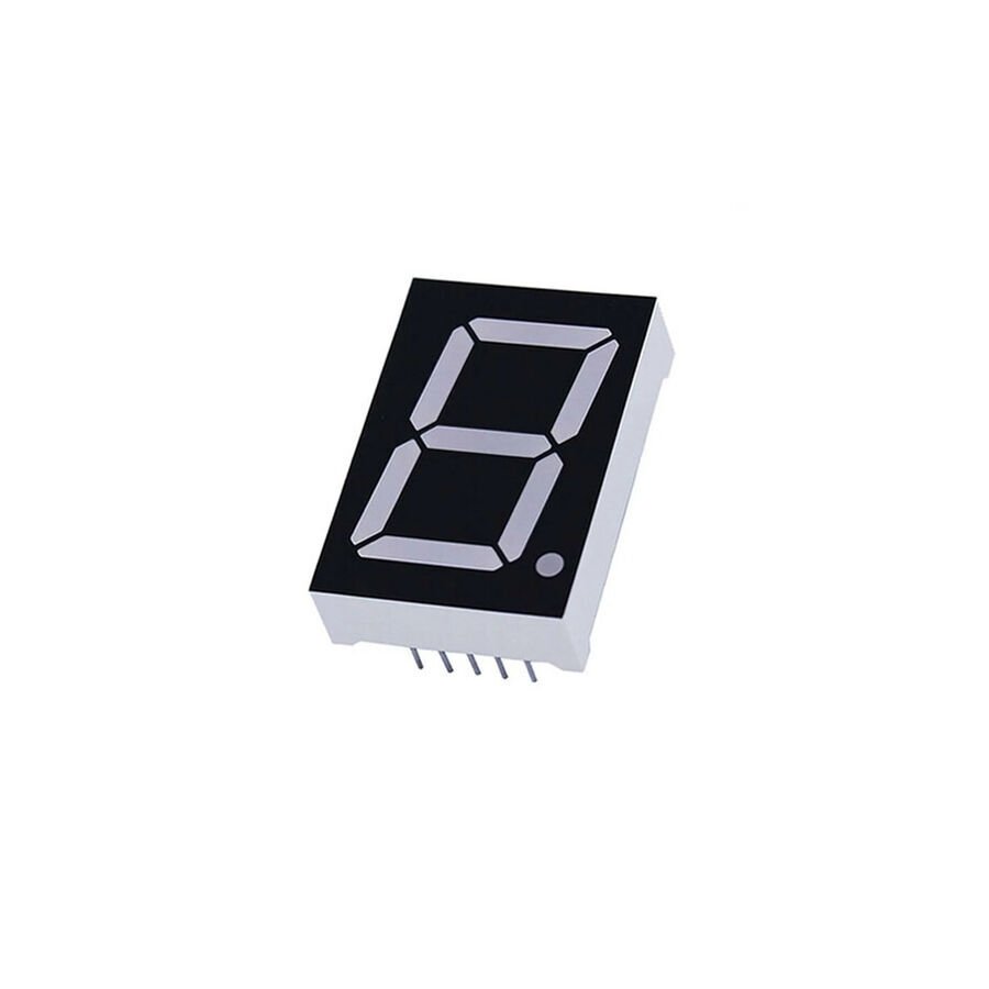 38mm Kırmızı LED 7 Segment Display – Ortak Anot, Siyah Yüzey