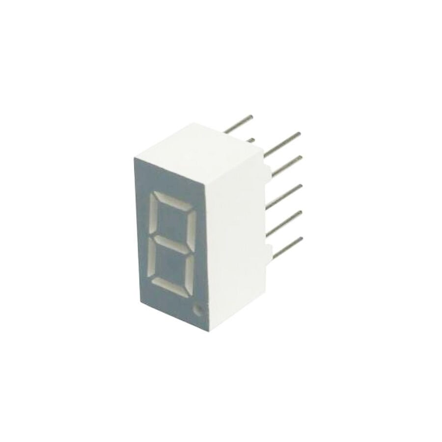9mm Kırmızı LED 7 Segment Display – Ortak Katot, Gri Yüzey