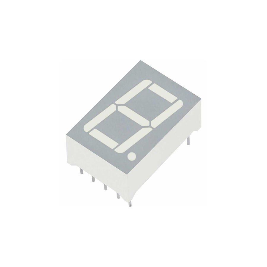 20mm Kırmızı LED 7 Segment Display – Ortak Katot, Gri Yüzey