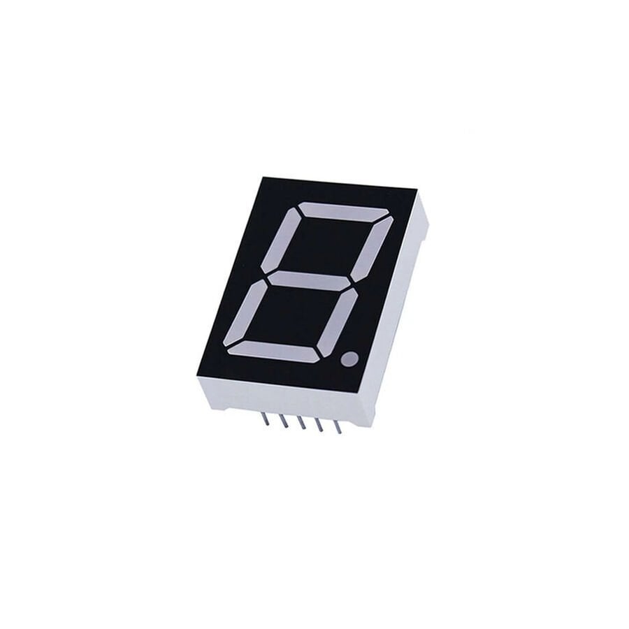 38mm Kırmızı LED 7 Segment Display – Ortak Katot, Siyah Yüzey