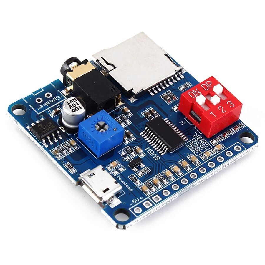DY-SV5W MP3 Ses Çalma Modülü – 5W D Sınıfı Güç Amplifikatörlü