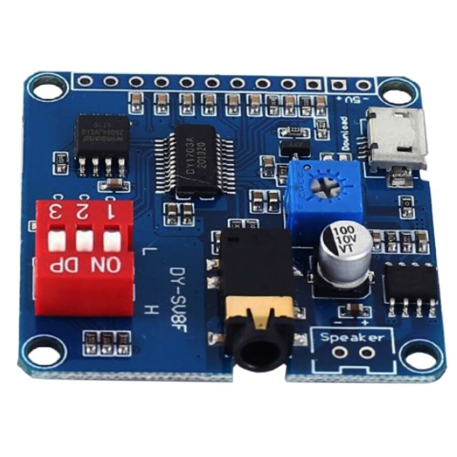 DY-SV8F MP3 Ses Çalma Modülü – 5W Güç Amplifikatörlü