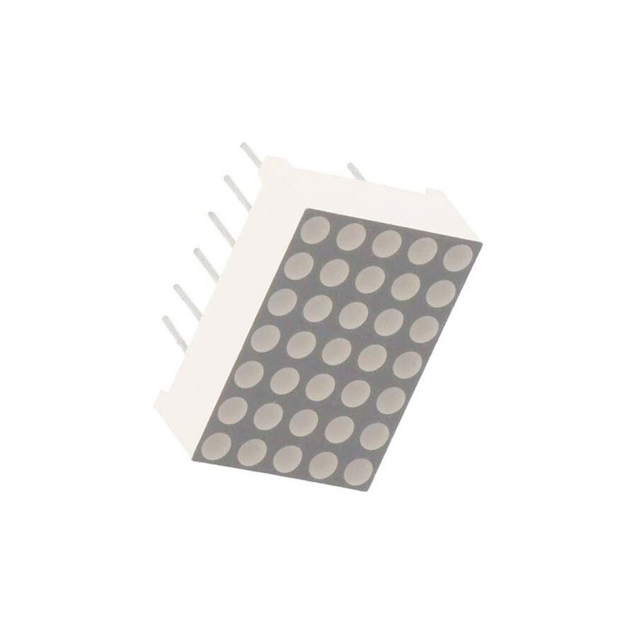 5x7 Kırmızı LED Dot Matrix Display – Ortak Anot, 3mm LED