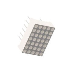 5x7 Kırmızı LED Dot Matrix Display – Ortak Katot, 3mm LED