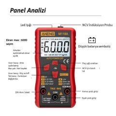 ANENG M118A Kompakt Multimetre