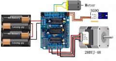 Arduino Motor Shield L293D - DC, Step ve Servo Motor Kontrol Kartı
