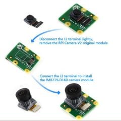 Raspberry Pi Uyumlu IMX219 8MP Geniş Açı Kamera Modülü (160°)