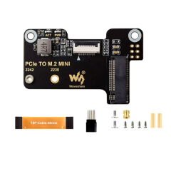 Raspberry Pi 5 Uyumlu PCIe M.2 Mini Depolama Adaptörü (2230/2242 – Gen2/Gen3 SSD)