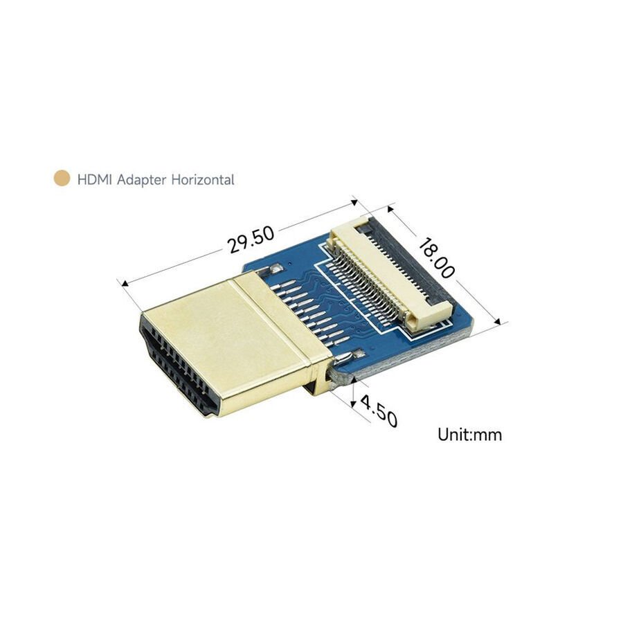HDMI Yatay Konnektör Çevirici – Dişi HDMI’dan Erkek HDMI Dönüştürücü