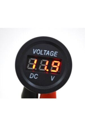 DC 7V-48V LED Dijital Voltmetre - Turuncu Ekran