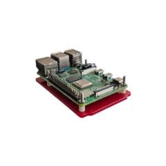 Raspberry Pi Alt Koruma Pleksi Levha – Kırmızı (Tüm Modellerle Uyumlu)