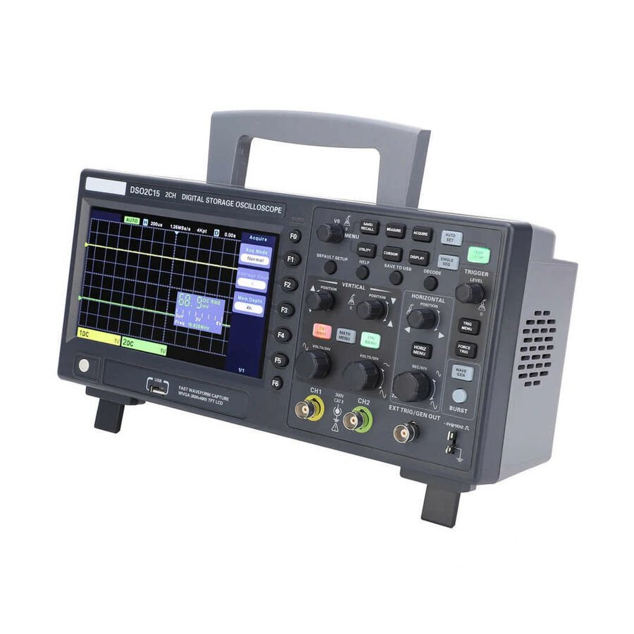 HANTEK DSO2C15 2 Kanal 150MHz Dijital Osiloskop – 1GS/s, Protokol Analizli