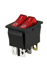 IC-101 İKİLİ IŞIKLI ANAHTAR ON-OFF 6P - B KALİTE