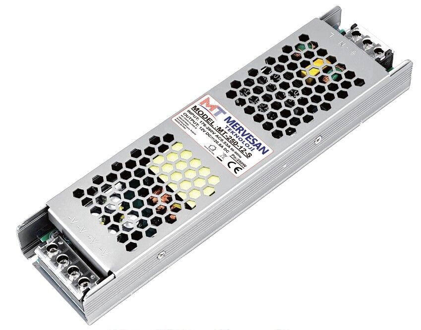 MERVESAN MT-250-12-S 12V 20A SLIM ADAPTÖR